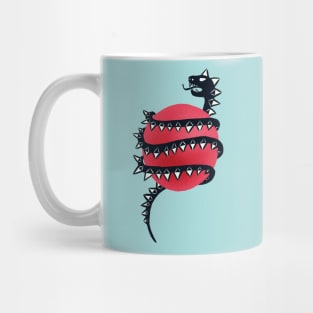 Black Dragon Snake Monster Mug